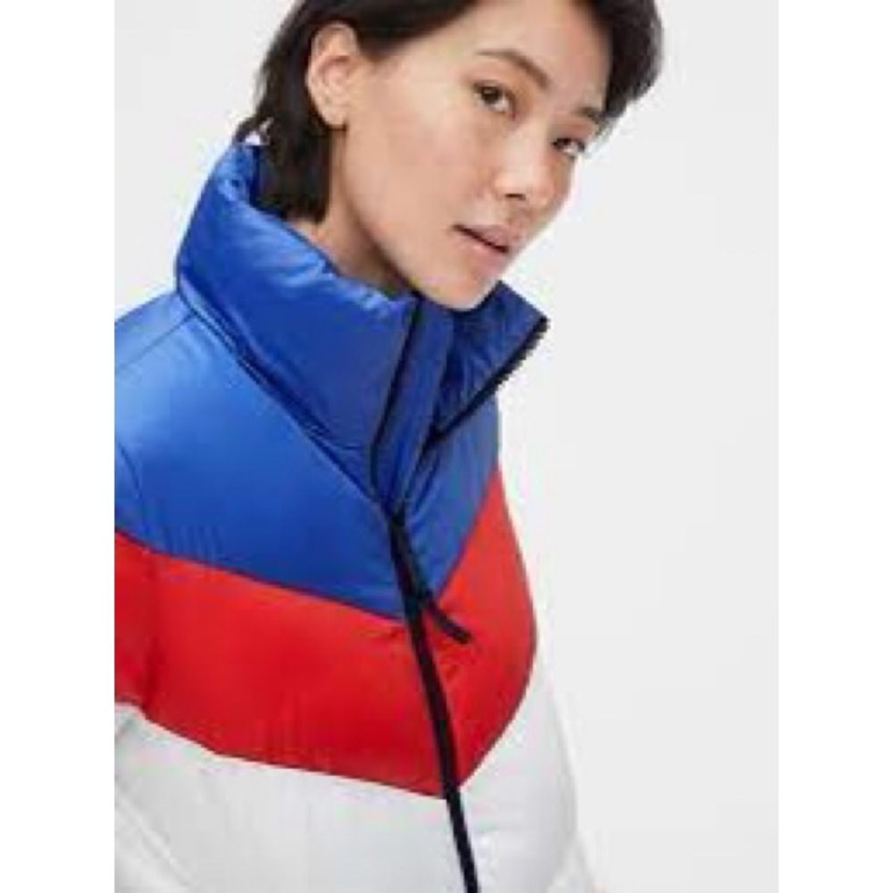 Gap Coldcontrol Max High Shine Colorblock Puffer … - image 4